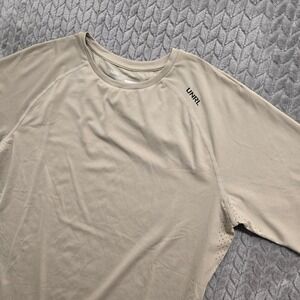 UNRL Mens Stride Collection Vented TShirt Size Medium Beige Sand Performance Gym